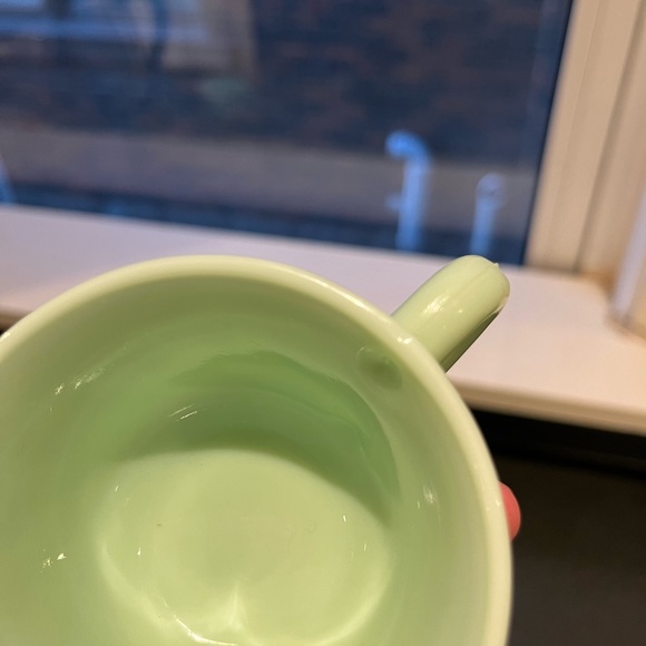 Pair of Vintage French Mint Green Cups and Saucers - Picture 13 of 14